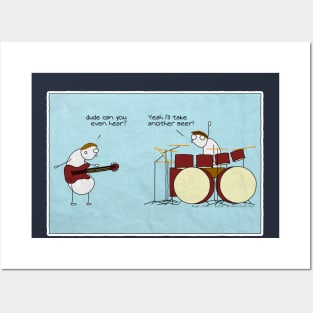 I Only Hear Beer! (Deaf Drummer) Posters and Art